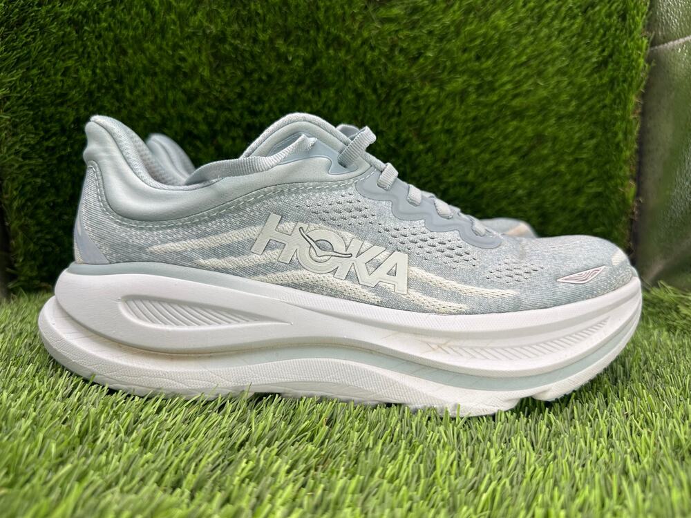 Hoka One One Bondi 9 1162012-DRZY Athletic Sneaker Women's 9B Blue Mesh Training